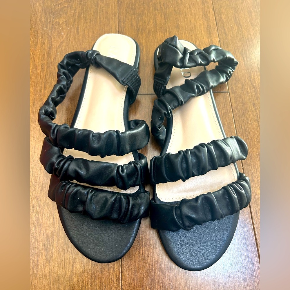 Never Worn Vegan Leather Sandals
